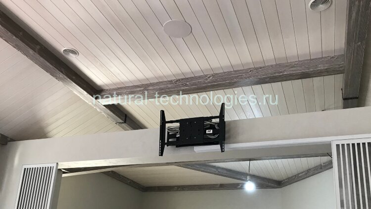 Установка тв на стену